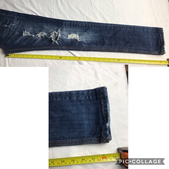 Vigoss Miami Skinny distressed bling jeans 3 - Picture 9 of 9